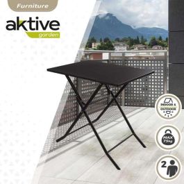 Mesa cuadrada plegable de metal aktive 70x50x70 cm Mesa cuadrada plegable de metal aktive 70x50x70 cm