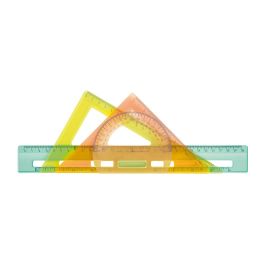 Milán Kit Reglas Trazado New Look Transparente Plástico Rígido Resistente 4 Piezas Precio: 5.79000004. SKU: B1B5V5NVVN