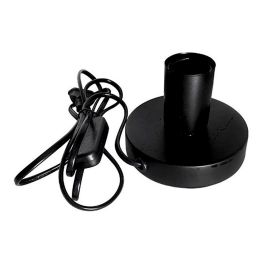 Fbright Base de Mesa E27 Negra con Cable e Interruptor, Ø120 x 85 mm, Aluminio y Madera Precio: 10.69000031. SKU: B1CA7HGM7J