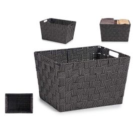 Kipit Cesta Tela Cónica Rectangular con Asas Grande Negro 35x25x20 cm (Set de 12) Precio: 55.50000049. SKU: S3609130
