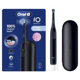 Cepillo de dientes eléctrico - Oral-B - iO2 - Negro - 3 modos - Temporizador de 2 minutos