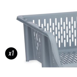 Verdulero Apilable Gris Kinvara 30x13.5x38.7 cm - Polipropileno (24 Unidades) Verdulero Apilable Gris Kinvara 30x13.5x38.7 cm - Polipropileno (24 Unidades)