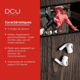 Auriculares Bluetooth DCU 34152080 Blanco