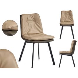 Sillon Beige Respaldo Botones Con Borde Gris Giftdecor 62X85CM (2 Unidades) Precio: 183.79000002. SKU: B1ASR5RHF8