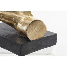 DKD Home Decor Figura Glam Mano Resina Cristal Dorado Plateado 14 x 18 x 20 cm (2 Unidades)