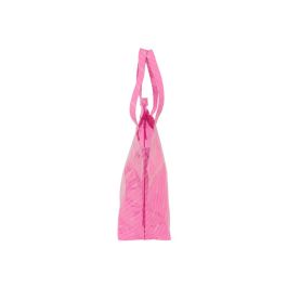 Bolsa Shopping Safta Barbie Logomania Rosa 350x540x170 mm