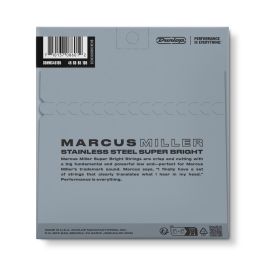 DUNLOP Juego Bajo Marcus Miller SB 45-105 Cuerdas para Bajo Eléctrico