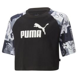 Camiseta de Manga Corta Infantil Puma Ess+ Street Art Ragl Negro