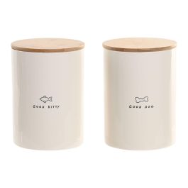 DKD Home Decor Bote Cerámica Blanco Natural 14x19x14 cm 1600 ml Apto Lavavajillas (4 Unidades) Precio: 51.98999982. SKU: B1AG8GEC57