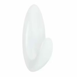 Command bath18 Gancho para Baño Mediano Blanco, 2 Ganchos + 3 Tiras, Carga Máxima 1.3 kg, 35 x 86 x 29 mm