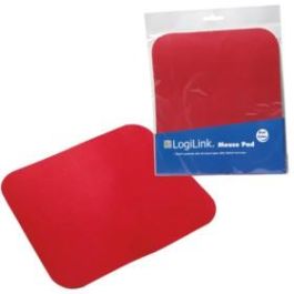 LogiLink Mauspad Basic, alfombrilla de ratón en color rojo