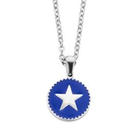 Colgante Mujer CO88 Collection 8CN-26049 Plateado Azul Colgante Mujer CO88 Collection 8CN-26049 Plateado Azul