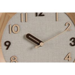 Reloj Pared Scandi DKD Home Decor Natural Beige 5 x 30 x 30 cm (2 Unidades) Reloj Pared Scandi DKD Home Decor Natural Beige 5 x 30 x 30 cm (2 Unidades)