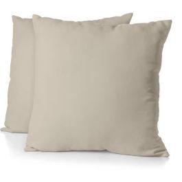 Home Linge Passion HP72086 - Juego de 2 Fundas de Almohada Microfibra 82g - 63x63 cm - Beige Marfil Precio: 19.49999942. SKU: B178B2HXA3