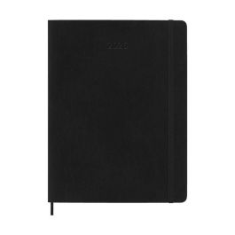 Moleskine DSB12WN4Y26 Agenda Semanal 12 Meses 2026 Tapa Blanda XL (19x25 cm) Negra con Página de Notas