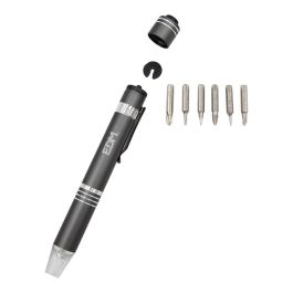 Edm Linterna LED con Destornillador y 6 Puntas Imantadas, Colores Surtidos, IP44