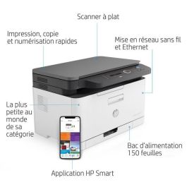 HP 178nw Impresora Multifunción Láser Color Wi-Fi, Compacta, Escanea, Copia, Imprime desde Móvil, Alta Calidad Color