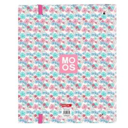 Carpeta de anillas Moos Flores Multicolor 27 x 32 x 3.5 cm