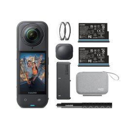 Insta360 INS6977644761496 X5 Bundle Edition Cámara Deportiva 360° 8K WiFi Bluetooth FlowState Resistente Agua