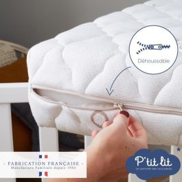 Colchón para bebé de Algodón Orgánico - 60x120x10 cm - 100% Algodón - Desenfundable - Sin tratamiento químico Colchón para bebé de Algodón Orgánico - 60x120x10 cm - 100% Algodón - Desenfundable - Sin tratamiento químico
