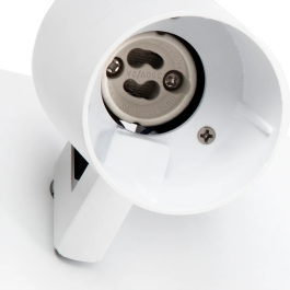 Aplique de Pared "Lumiastra" Blanco Orientable Aluminio 3xGU10 Sin Bombilla