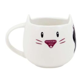 Taza con Plato Gorjuss Ruby wild Gris Cerámica Posavasos Taza Taza con Plato Gorjuss Ruby wild Gris Cerámica Posavasos Taza