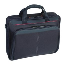 Targus Maletín para portátil Clamshell de 16 Pulgadas Negro Funda de Transporte de Poliéster con Compartimento Acolchado y Correa de Hombro