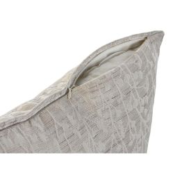 DKD Home Decor Jaquard2 23 Cojín Tradicional de Poliéster Jaquard Beige 45x45x45 cm con Cremallera