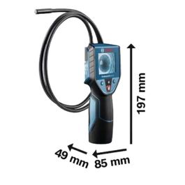 Bosch GIC 120 Cámara de Inspección Inalámbrica Compacta con Vista de Brújula, Cable 120 cm, Ø 8.5 mm, LED, Incluye Gancho, Imán y Espejo Bosch GIC 120 Cámara de Inspección Inalámbrica Compacta con Vista de Brújula, Cable 120 cm, Ø 8.5 mm, LED, Incluye Gancho, Imán y Espejo