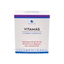 MAHEN Vitamas Multivitamínico 30 cápsulas. Energía y reducción de fatiga. Con vitaminas B6, Magnesio y L-Metionina Precio: 16.9500001. SKU: B126AEM45M