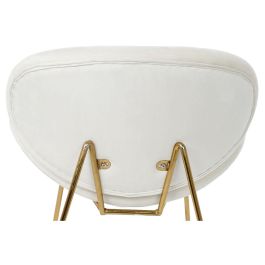 Silla Chic DKD Home Decor Blanco Dorado 57 x 73 x 63 cm Silla Chic DKD Home Decor Blanco Dorado 57 x 73 x 63 cm