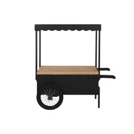 Carro de Jardín Home ESPRIT Negro Natural 106,5 x 51 x 114,5 cm