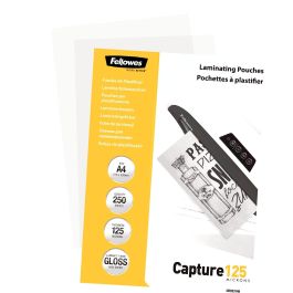 Fellowes Láminas para Plastificar Brillantes A4 125 Micras 250 Unidades