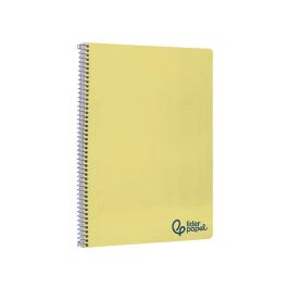 Cuaderno Espiral Liderpapel A4 Wonder Tapa Plastico 80H 90 gr Pauta Ancha 3,5 mm Con Margen Color Amarillo Cuaderno Espiral Liderpapel A4 Wonder Tapa Plastico 80H 90 gr Pauta Ancha 3,5 mm Con Margen Color Amarillo