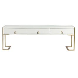 Mesa Centro Glam DKD Home Decor Blanco Dorado 36 x 48 x 150 cm