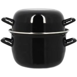 THEKITCHENETTE 3645567 Olla para mejillones 2.7L Acero Esmaltado Negro, Tapa Reversible Plato/Conchas, Todas Fuentes de Calor Inducción 20cm Precio: 27.50000033. SKU: B1KK5JAZNV