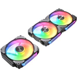 COUGAR CF-APR12HB3-RGB Ventilador Apolar 120 ARGB 12cm Negro, 3 unidades para Carcasa de Ordenador