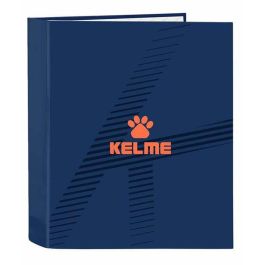 Carpeta f. 4 anillas 35mm lomo ancho kelme "navy blue" 27x33x6 Precio: 8.49999953. SKU: S4308185