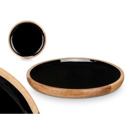 Plato de Madera Mango Negro 25 cm - Giftdecor (12 Unidades) Precio: 63.58999999. SKU: B1GKQMTG77