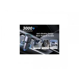 UGREEN Cargador Rápido para Coche 130W 3 Puertos USB-C y USB-A, Carga Rápida para Portátil, Teléfono Móvil, Tablet, Batería Portátil, Color Gris, Ref: 35025