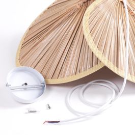 Lámpara Colgante Kayleigh Ratán SKD-P-3000 - Estilo Natural Diseño Elegante con Cable Regulable y Casquillo E27 para Bombilla LED