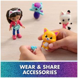 Spinmaster SPI6072633 - Set 6 Figuras Gabby y la Casa Mágica + 5 Accesorios Gatitos - Juguete Niños 3+ Años
