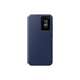 Samsung Funda Smart View Wallet Case para Galaxy S24 FE, Azul oscuro, 17 cm (6.7"), con Bolsillo para Tarjetas y Ventana Interactiva