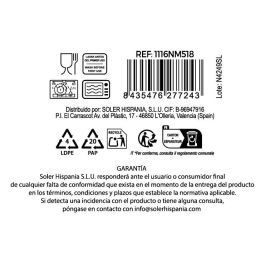La Mediterranea - Vajilla 18 Piezas Red Opal de la Colección Whom con Platos de 26.5 cm, 23 cm y 19 cm (2 Unidades)