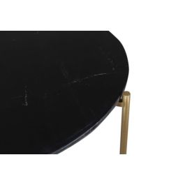 Mesa Centro Glam DKD Home Decor Negro Dorado 81 x 44 x 81 cm