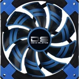 VENTILADOR AEROCOOL DEAD SILENCE AZUL - VENTILADOR 14CM - 14.2dBA - CONECTOR 3 PINES - ADAPTADOR MOLEX - TORNILLOS Y REMACHES DE GOMA