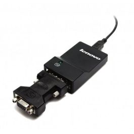 Lenovo Adaptador Monitor USB 3.0 a DVI/VGA 2048 x 1152 Pixeles Negro