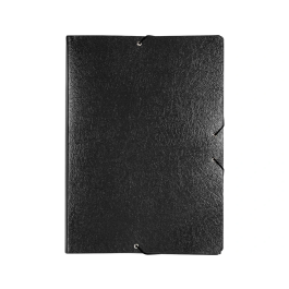 Liderpapel Carpeta proyectos folio lomo 90mm cartón gofrado negra