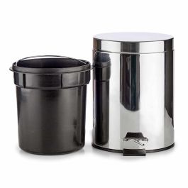 Berilo Papelera de Basura con Pedal 3 L de Acero Inoxidable y Cubo Extraíble Plata 17 x 25.6 x 22.5 cm (6 Unidades) Berilo Papelera de Basura con Pedal 3 L de Acero Inoxidable y Cubo Extraíble Plata 17 x 25.6 x 22.5 cm (6 Unidades)