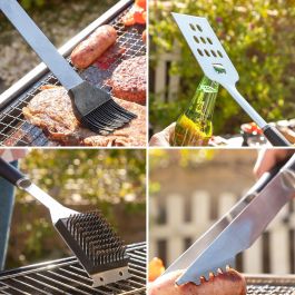 Kit de Utensilios para Barbacoa con Maletín BBSet InnovaGoods 12 Piezas Kit de Utensilios para Barbacoa con Maletín BBSet InnovaGoods 12 Piezas
